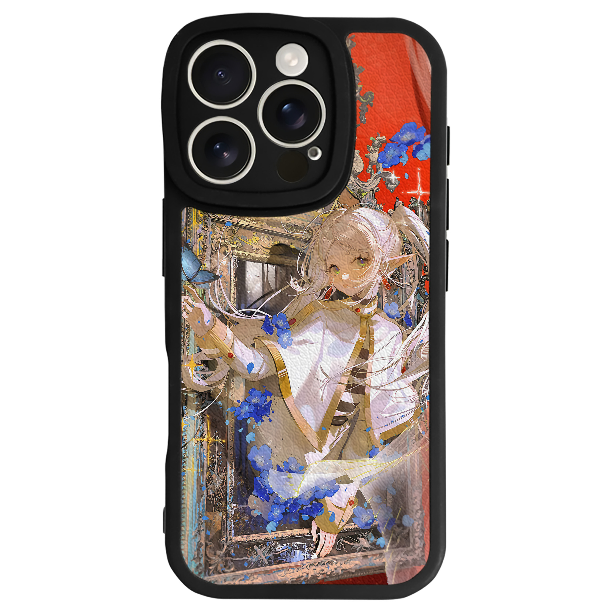 （画像用） 葬送のフリーレン Frieren 【iPhone 16シリーズ対応】シリコンスマホケース（レザー調） 材質：シリコン
